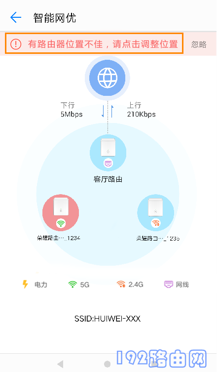 根据APP中提示，调整副路由器的位置2