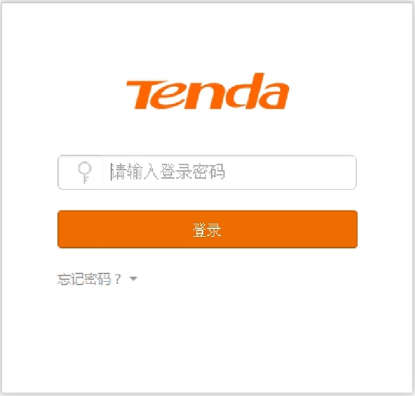 输入刚才设置的登录密码，重新进入腾达AC9的设置页面