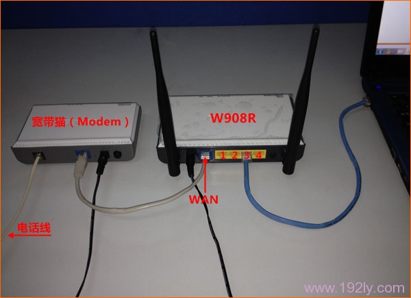 电话线上网时腾达W908R路由器安装 电话线上网时腾达W908R路由器安装